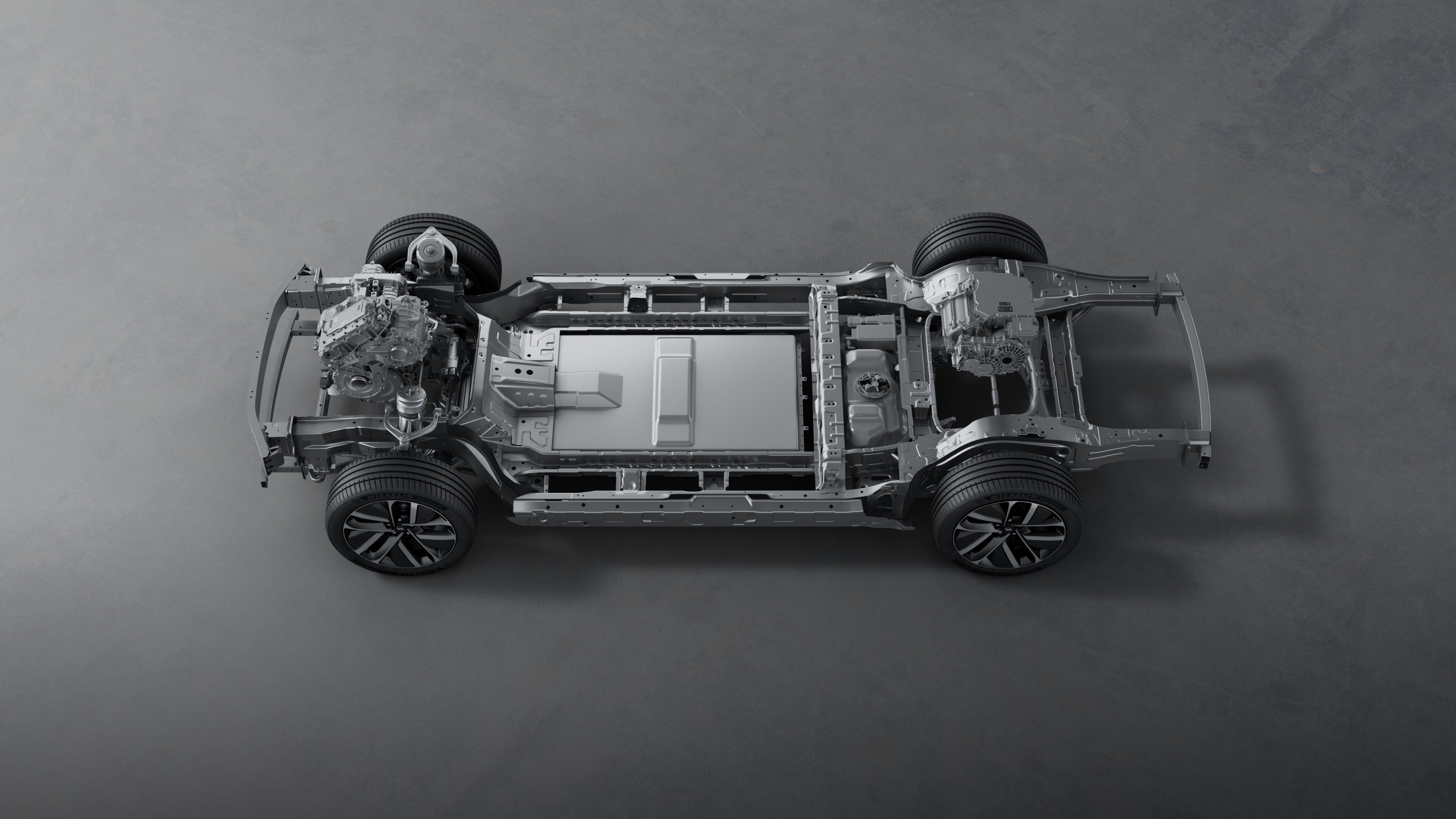 Передний и задний мотор 4WD