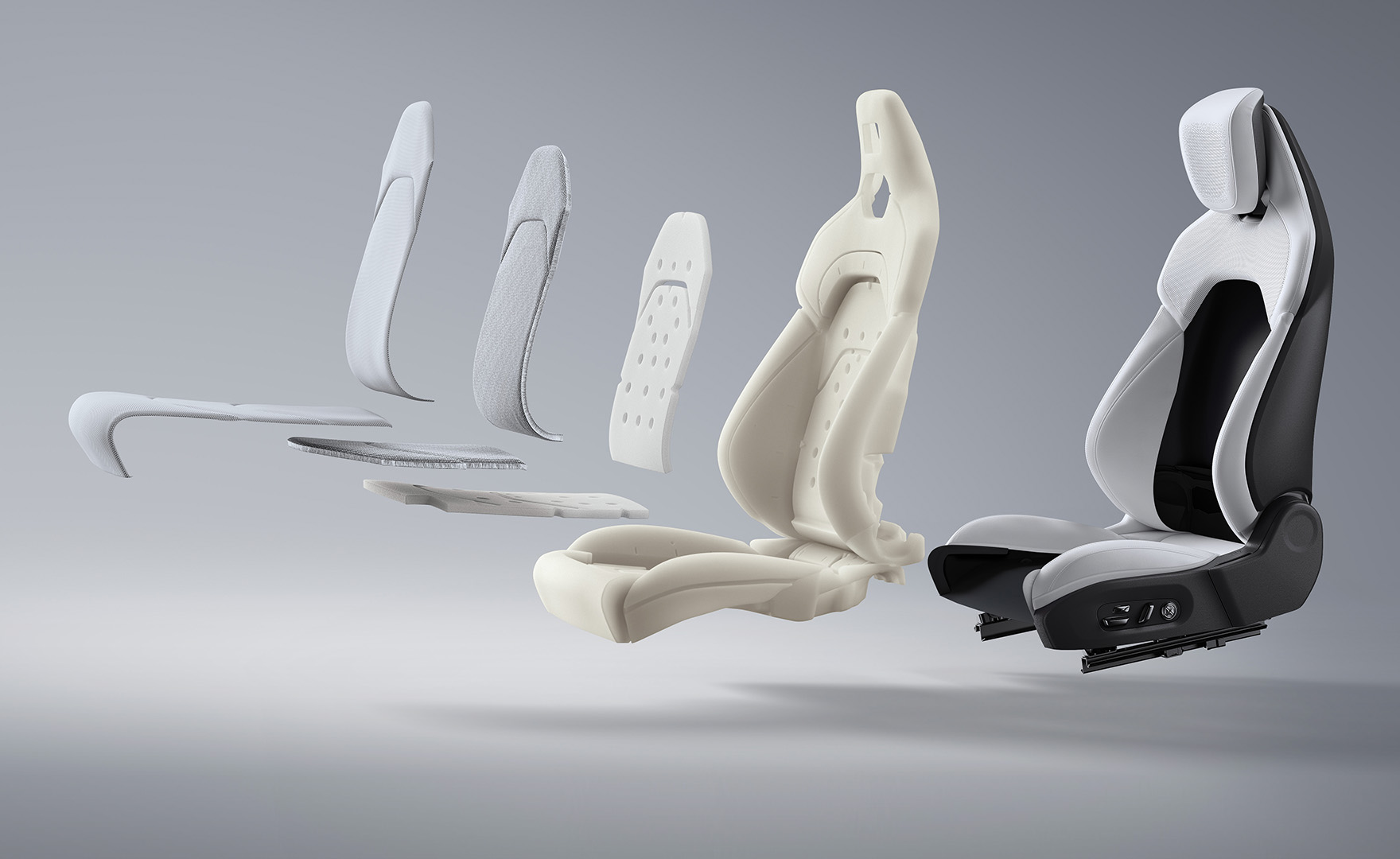 Сиденье с многослойной подушкой