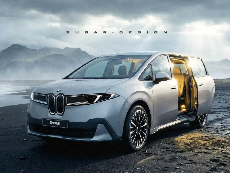 Дизайнер показал внешность дорогого минивэна BMW для Китая