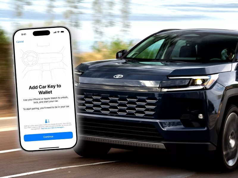 Ключом для Toyota RAV4 сможет стать смартфон Apple