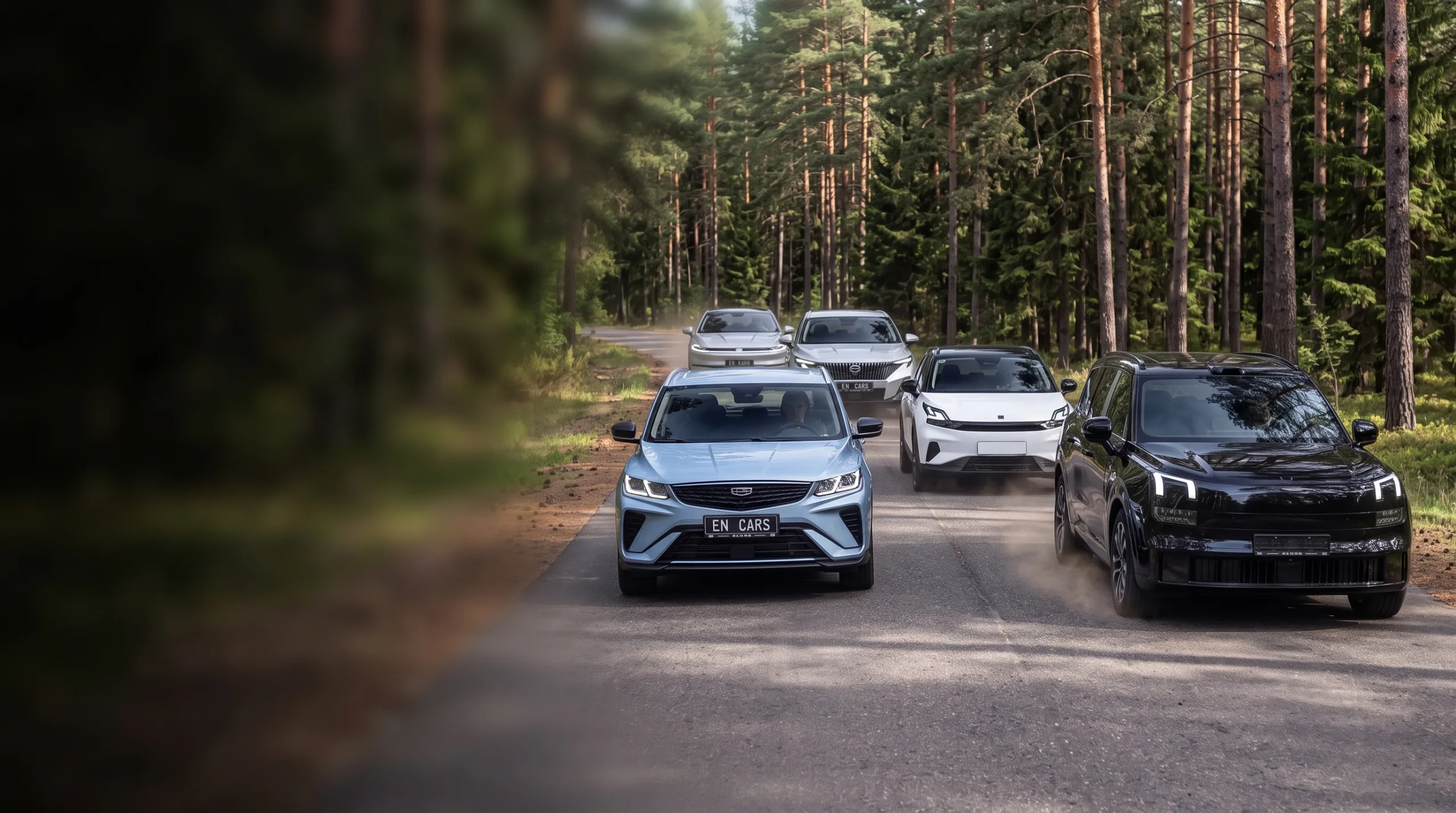 Большой автопарк 
тестовых авто