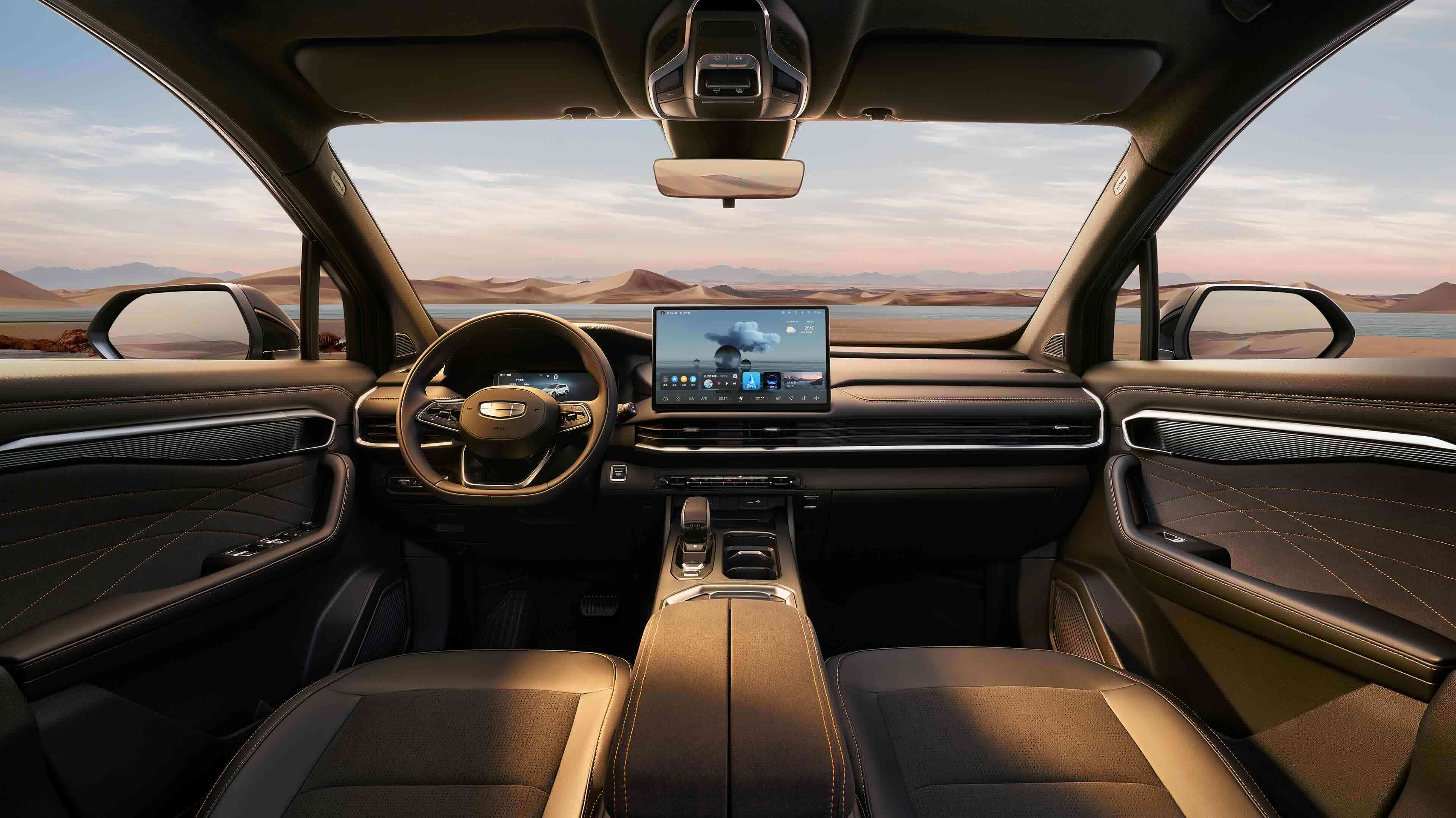 Интерьер из черной замши