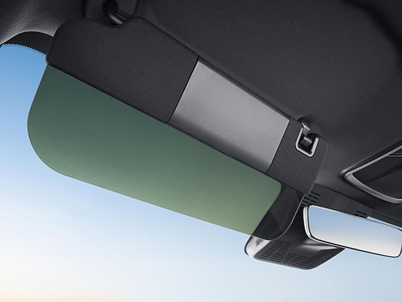 Полупрозрачный солнцезащитный козырек